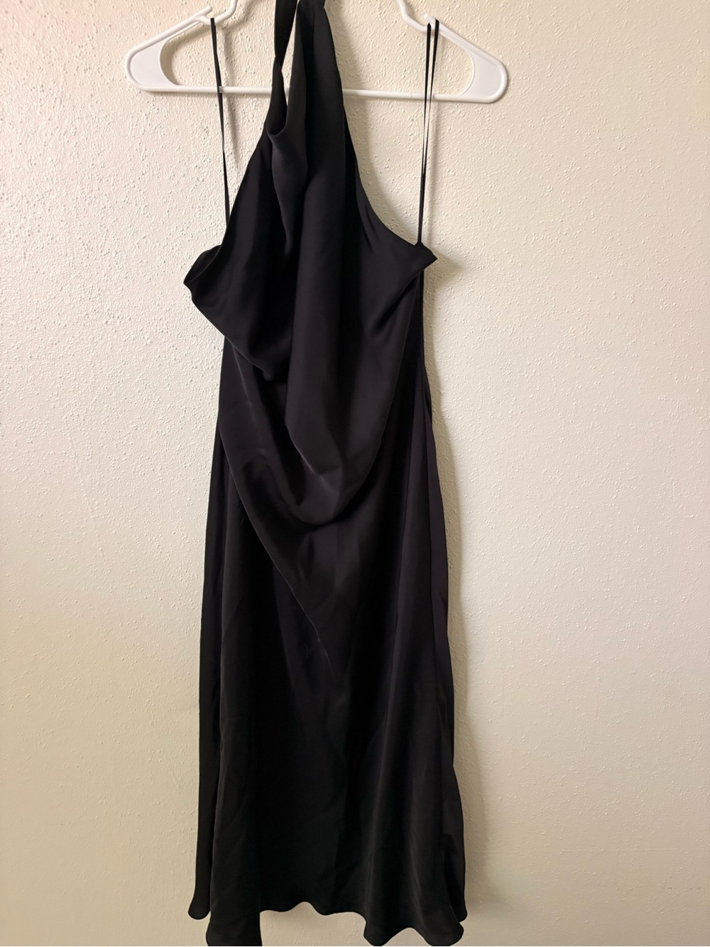 Aritzia Black Backless Halter Cowl Midi Dress